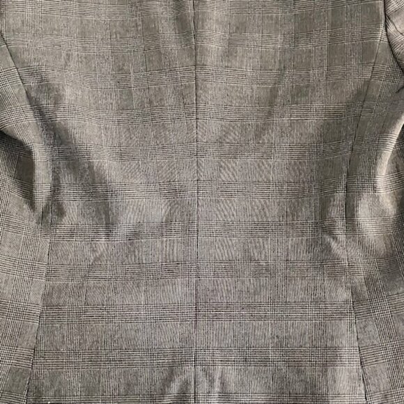 VTG Benneton Stile women's brown plaid blazer Size S - Picture 4 of 5